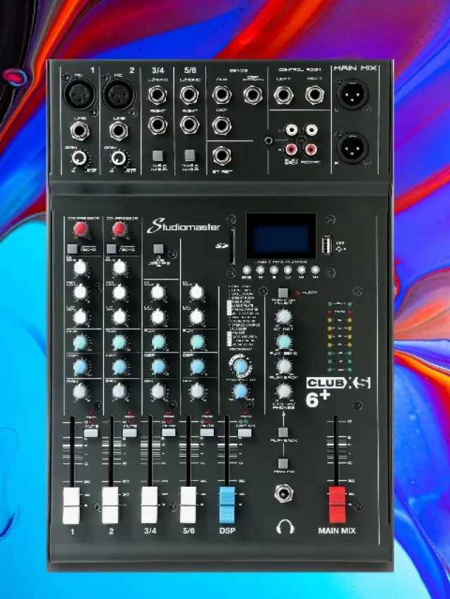 Studiomaster Club XS6+ 6 Channel Bluetooth Mixer