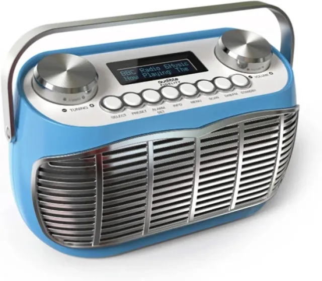 Detroit Retro DAB Radio by Audible Fidelity - Blue - SALE PRICE!!