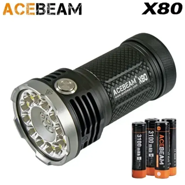 Acebeam X80 Flashlight Searchlight 25,000 lumens NEW SALE PRICE