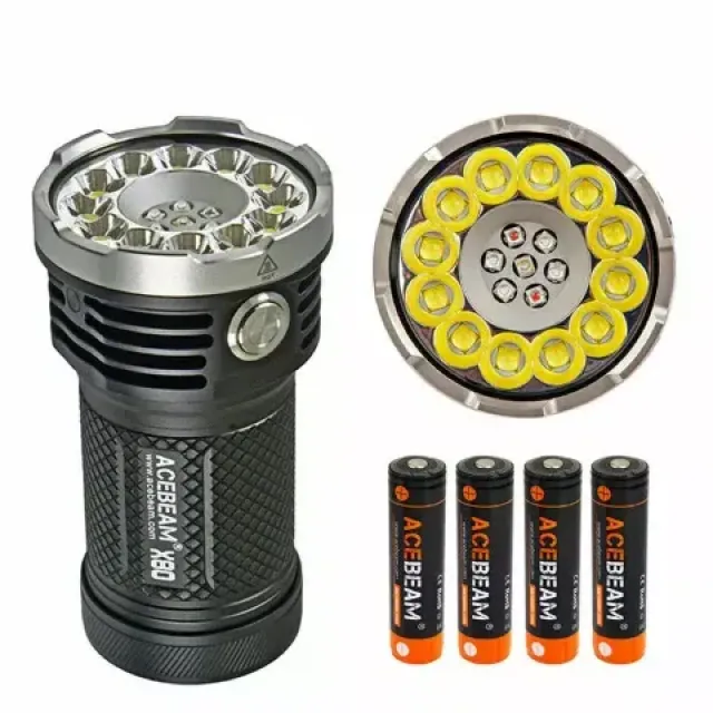 Acebeam X80 Flashlight Searchlight 25,000 lumens NEW SALE PRICE